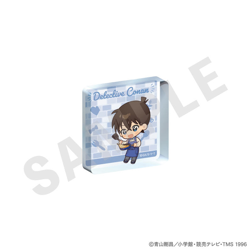 "Detective Conan" Trading Mini Acrylic Block Mini Chara Kitchen ver. 8Item Set - Image 3
