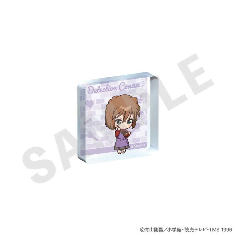 "Detective Conan" Trading Mini Acrylic Block Mini Chara Kitchen ver. 8Item Set - Image 5