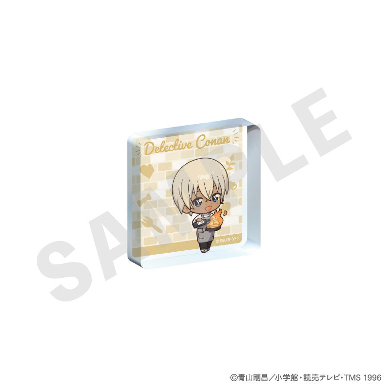 "Detective Conan" Trading Mini Acrylic Block Mini Chara Kitchen ver. 8Item Set - Image 7