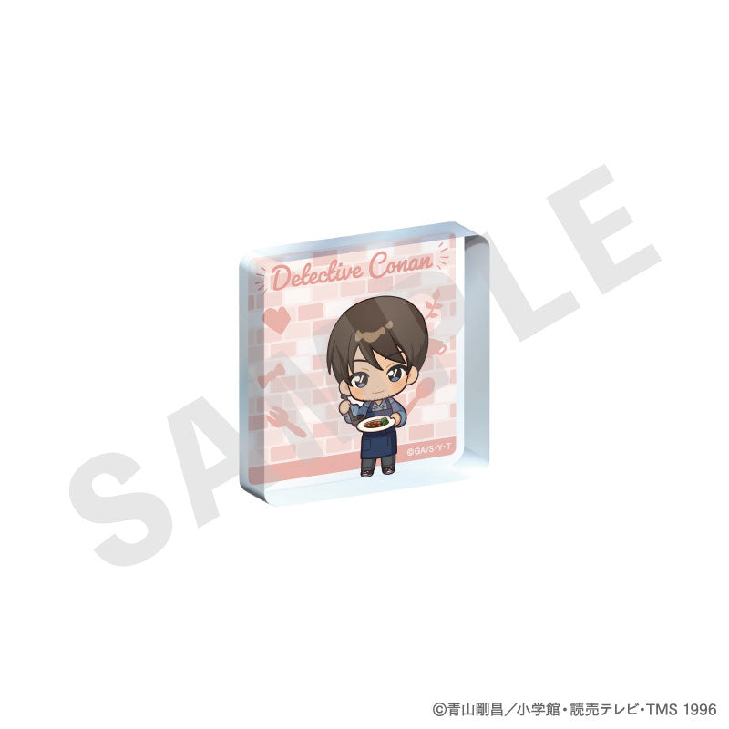 "Detective Conan" Trading Mini Acrylic Block Mini Chara Kitchen ver. 8Item Set - Image 8