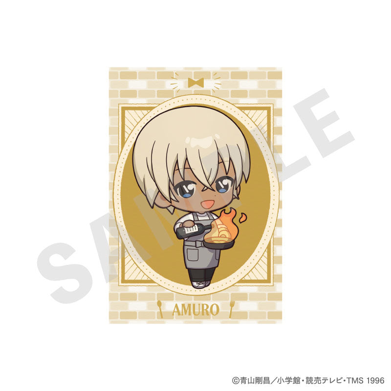 Detective Conan Trading Postcard Mini Chara Kitchen ver. 8Item Set - Image 7