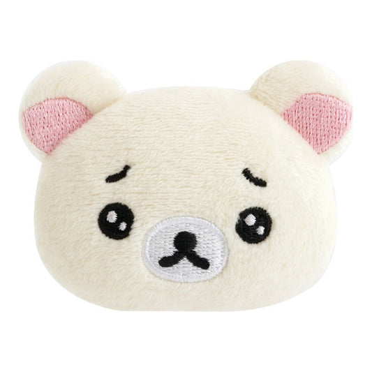Rilakkuma Emoji-zu Plush Badge Korilakkuma - Image 1