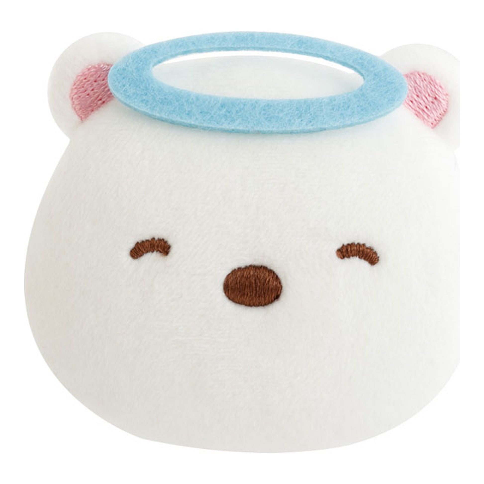 Sumikko Gurashi Emoji-zu Plush Badge Shirokuma - Image 1