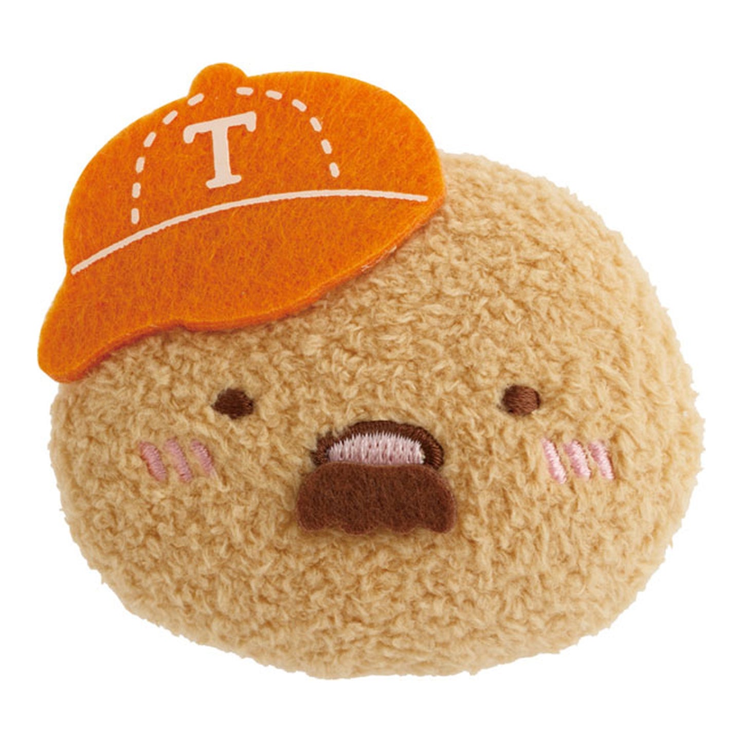 Sumikko Gurashi Emoji-zu Plush Badge Tonkatsu - Image 1