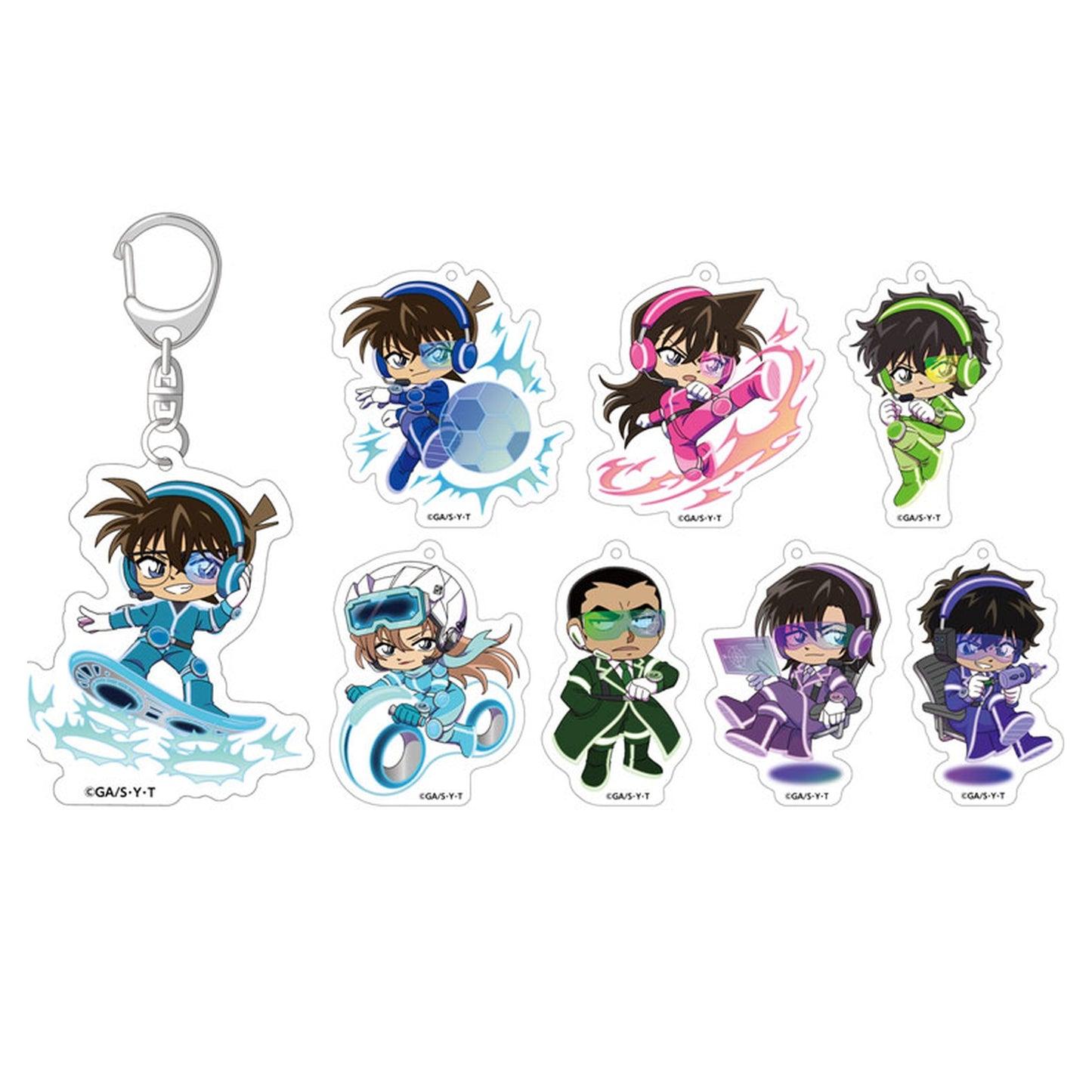 Detective Conan SF Collection Trading Acrylic Keychain 8Pack BOX - Image 1