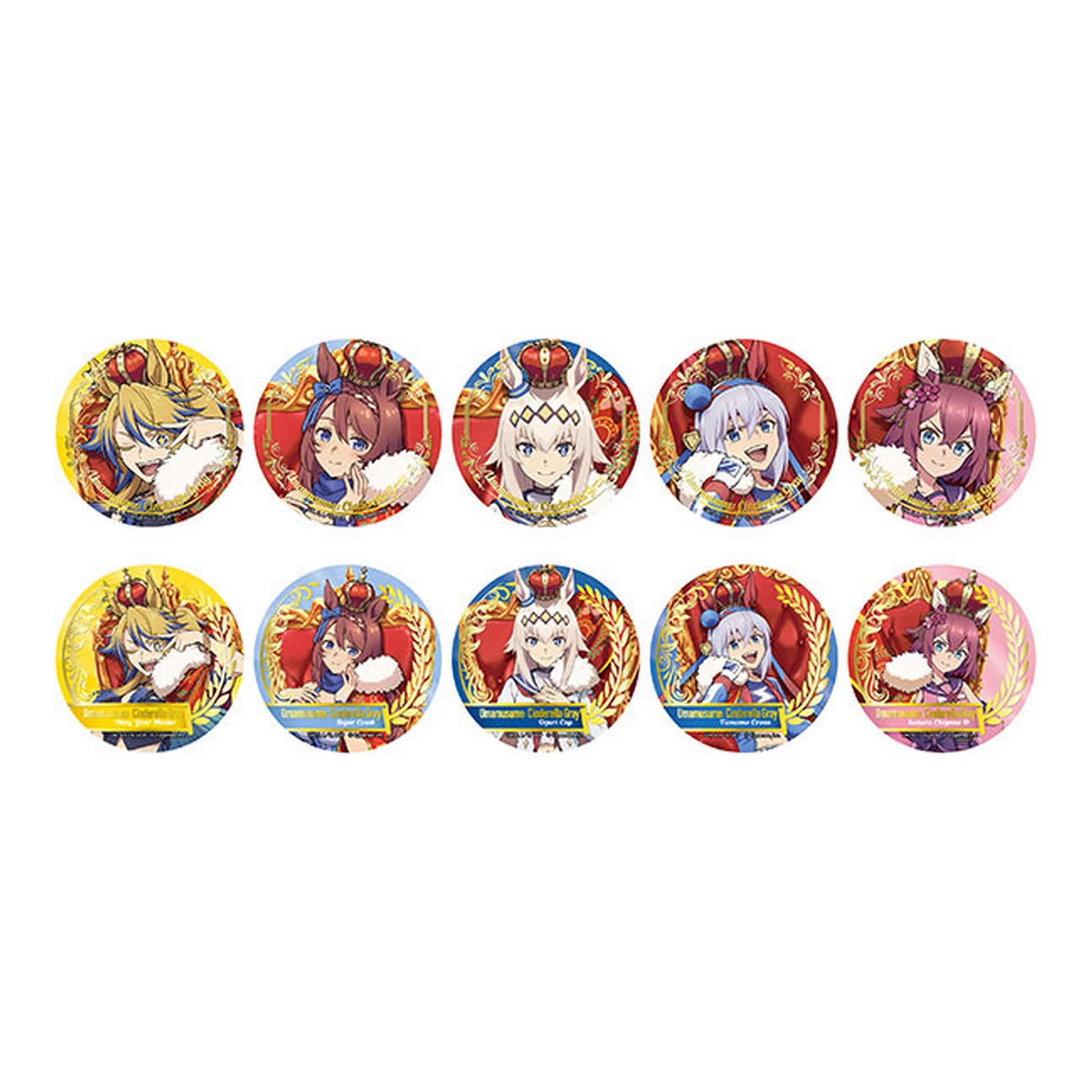 Uma Musume Cinderella Gray Foil Tin Badge Collection -CHAMPIONS- 10Pack BOX - Image 1