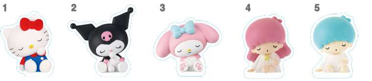Sanrio Characters Kurukuru Acrylic Clip 2 10Pack BOX - Image 2