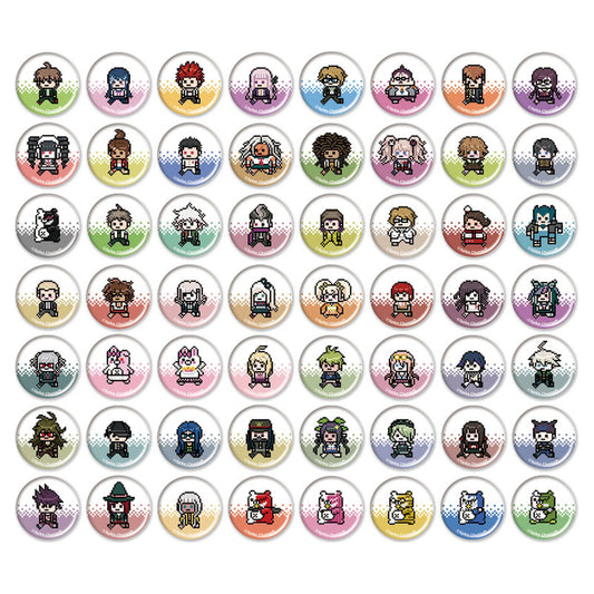 Danganronpa Series Tradable Pixel Art Mini Tin Badges Complete Set - Image 1