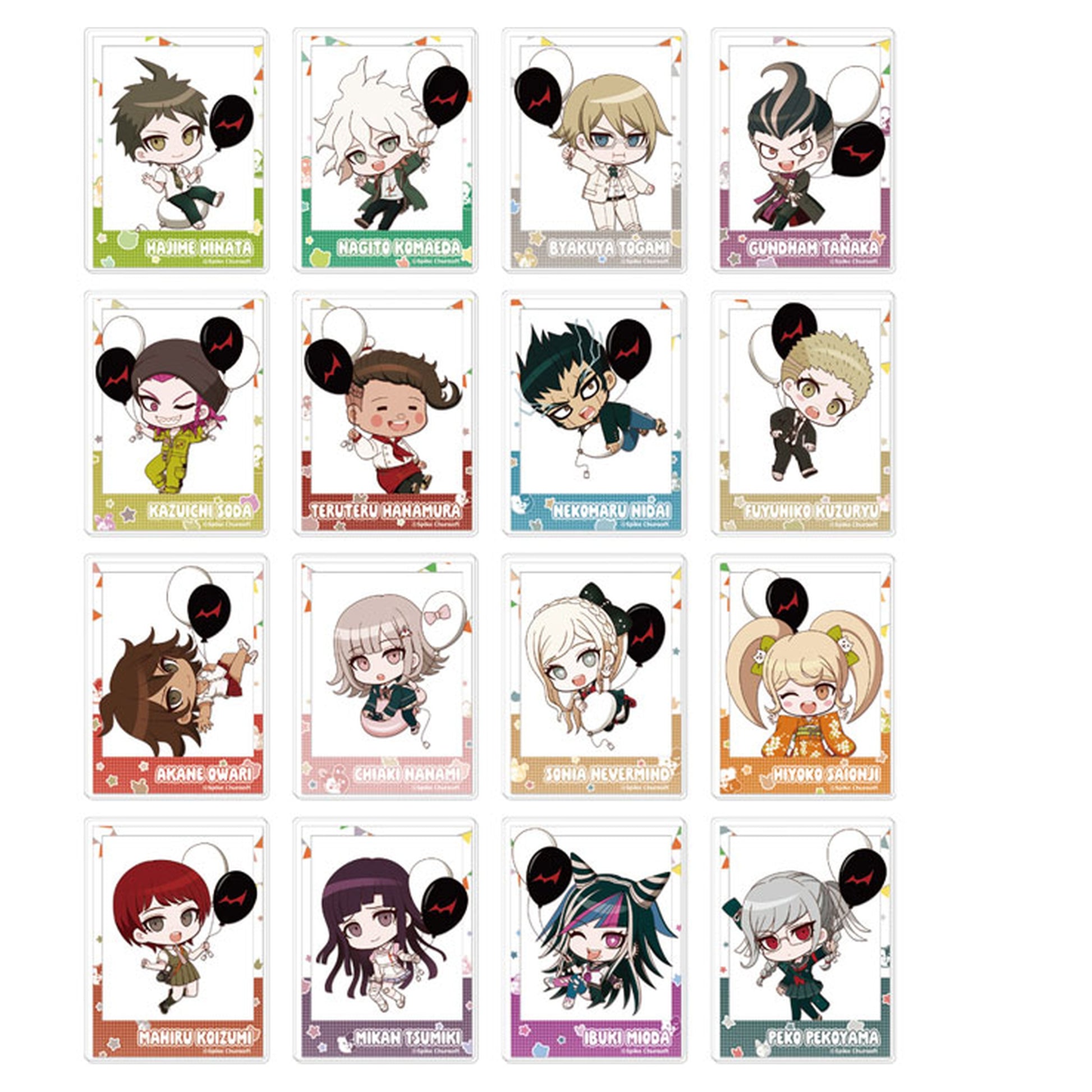 Danganronpa 2 Chibi Character Tradable Acrylic Cards Complete Set - Image 1