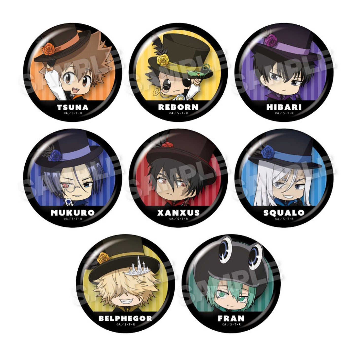 Reborn! Trading Tin Badge Puchi Phantom Thieves ver. 8Pack BOX - Image 1