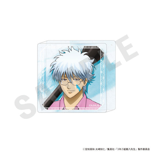 3-nen Z-gumi Ginpachi-sensei Trading Mini Acrylic Block 7Item Set - Image 2