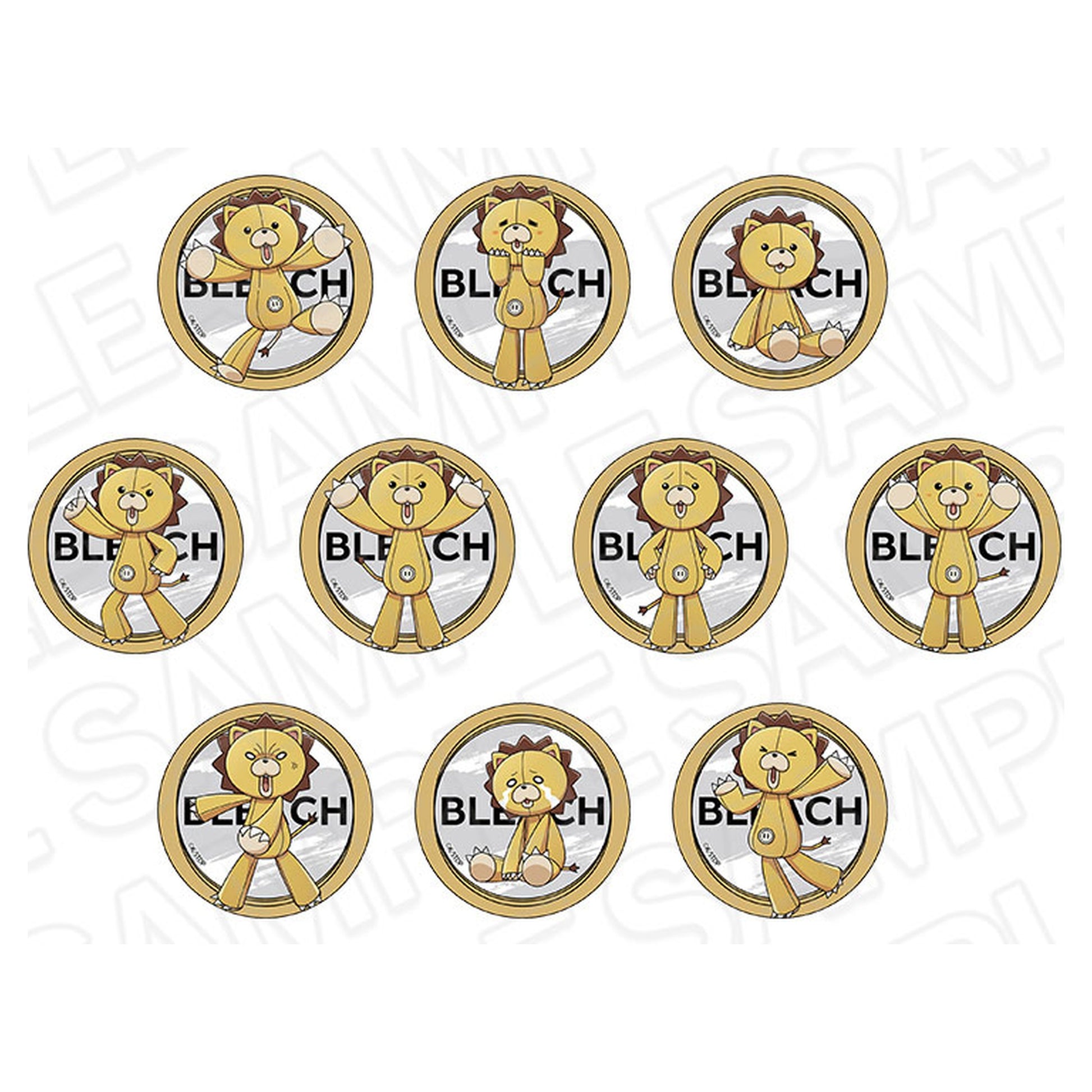 TV Anime Bleach: Thousand-Year Blood War Hologram Tin Badge (Blind) vol.2 10Item Set - Image 1