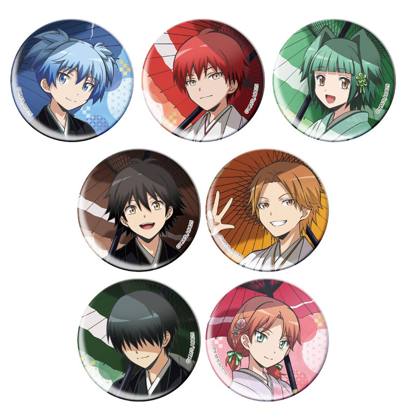 Assassination Classroom Chara Badge Collection 7Pack BOX - Image 1