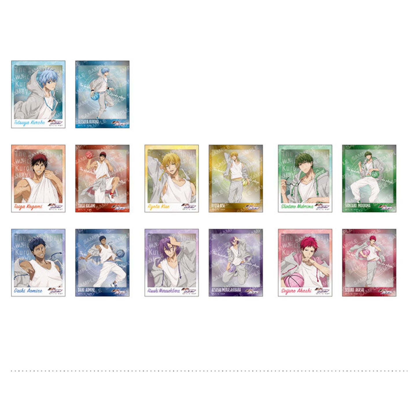 Kuroko's Basketball Photo Style Sticker Collection -After The Rain- 7Pack BOX - Image 1