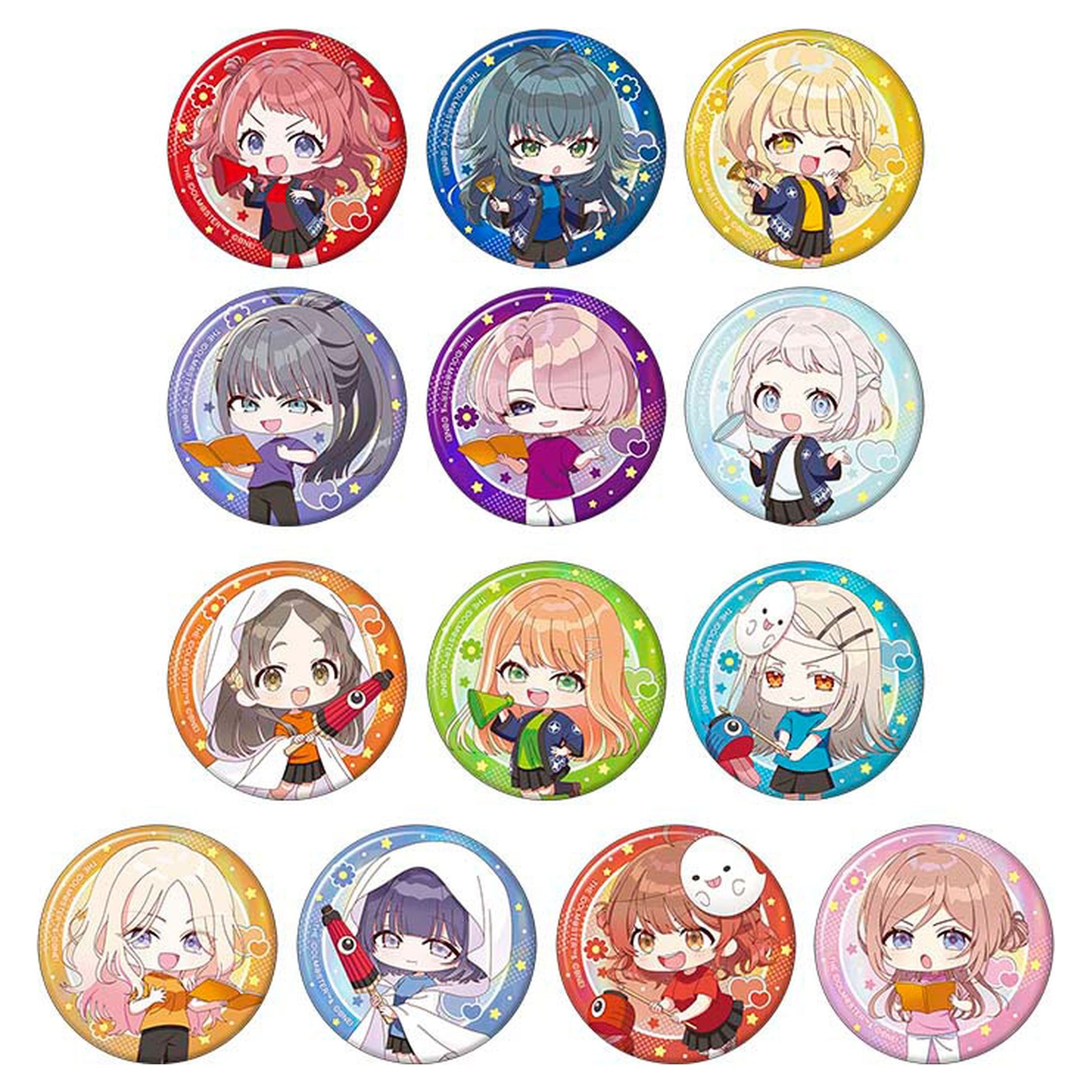 Gakuen iDOLM@STER Aurora Chara Badge Collection Hatsuboshi School Festival Fair 13Pack BOX - Image 1