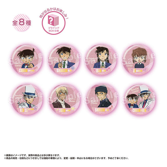 Detective Conan Foil Tin Badge Collection 8Pack BOX - Image 1