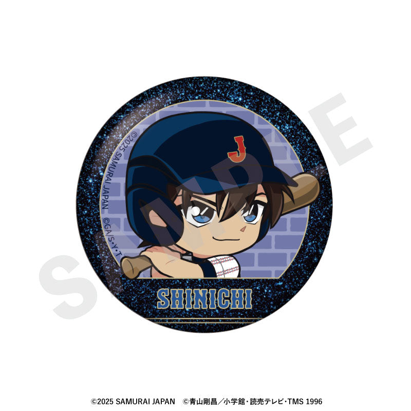Samurai Japan x Detective Conan Mini Chara Trading Shiny Tin Badge 8Pack BOX - Image 3