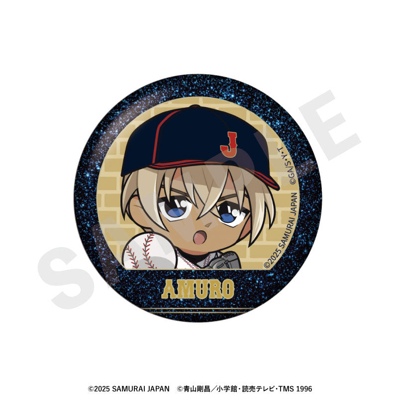 Samurai Japan x Detective Conan Mini Chara Trading Shiny Tin Badge 8Pack BOX - Image 8