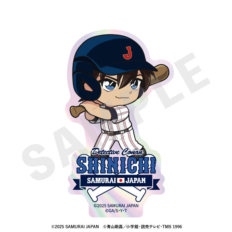 Samurai Japan x Detective Conan Mini Chara Trading Aurora Sticker 8Pack BOX - Image 3