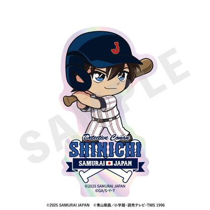 Samurai Japan x Detective Conan Mini Chara Trading Aurora Sticker 8Pack BOX - Image 3