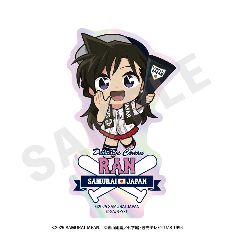 Samurai Japan x Detective Conan Mini Chara Trading Aurora Sticker 8Pack BOX - Image 4