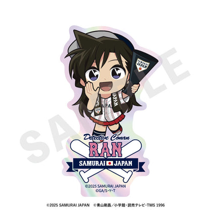 Samurai Japan x Detective Conan Mini Chara Trading Aurora Sticker 8Pack BOX - Image 4