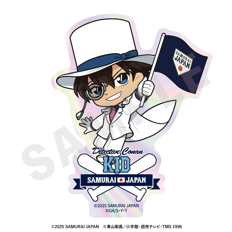 Samurai Japan x Detective Conan Mini Chara Trading Aurora Sticker 8Pack BOX - Image 9