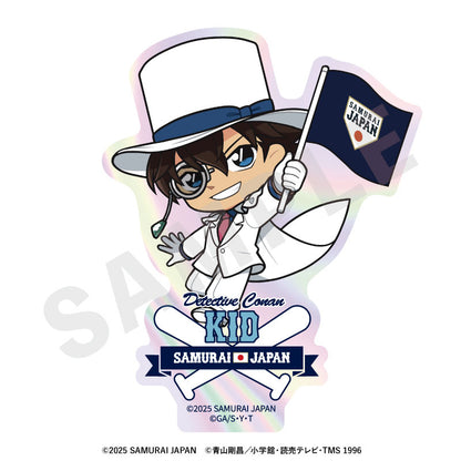 Samurai Japan x Detective Conan Mini Chara Trading Aurora Sticker 8Pack BOX - Image 9