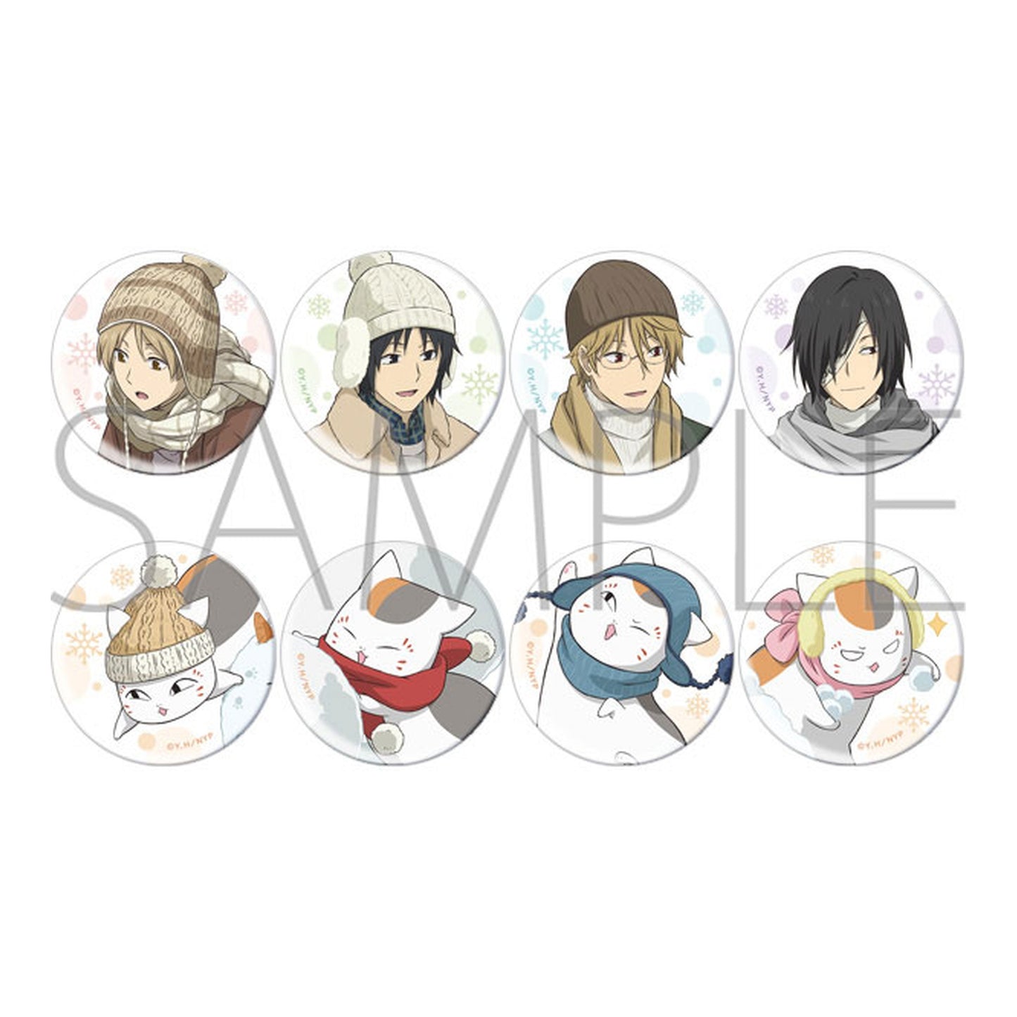 Natsume Yuujinchou Chara Badge Collection Warm Coordinate Ver. 8Pack BOX - Image 1