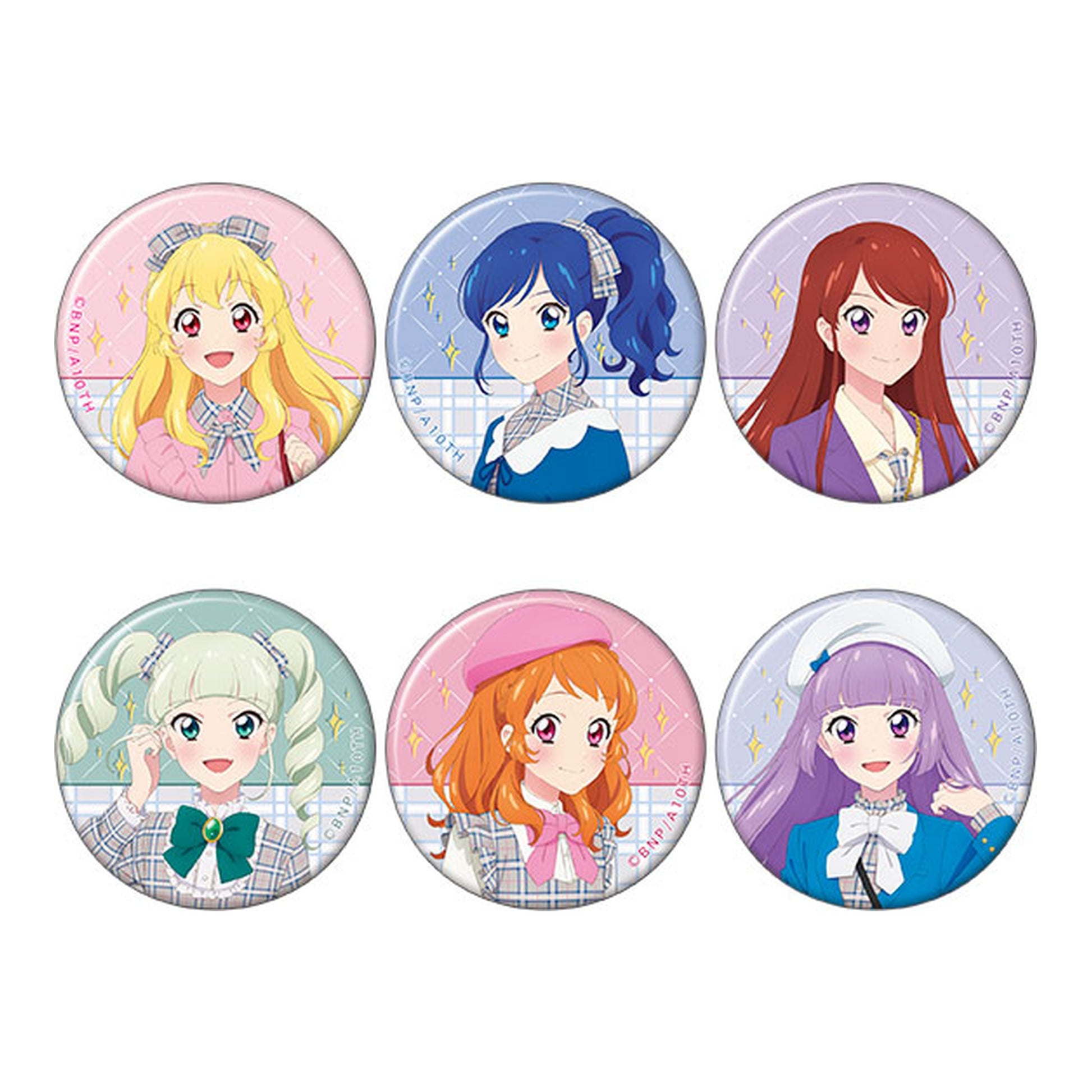 Aikatsu! Chara Badge Collection -Cute Check Style ver.- 6Pack BOX - Image 1