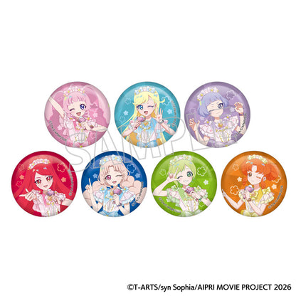 Movie Secret Aipri Mankai Buzzrium Live! Hologram Chara Badge Collection 7Pack BOX - Image 2