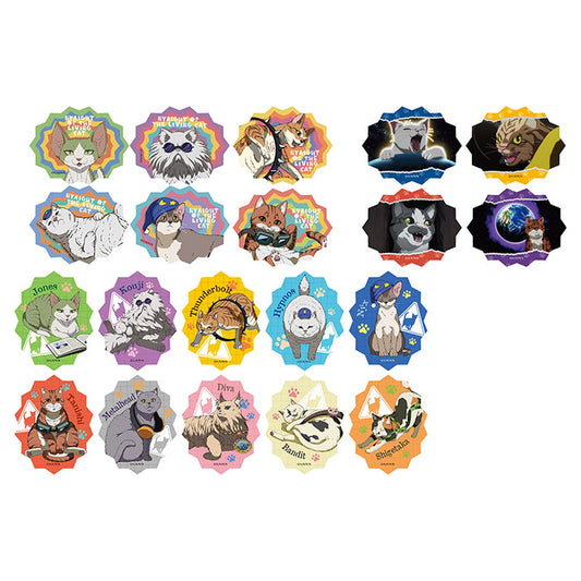 N [ya]ight of the Living Cat Prism Sticker Gum 20Pack BOX (CANDY TOY) - Image 1