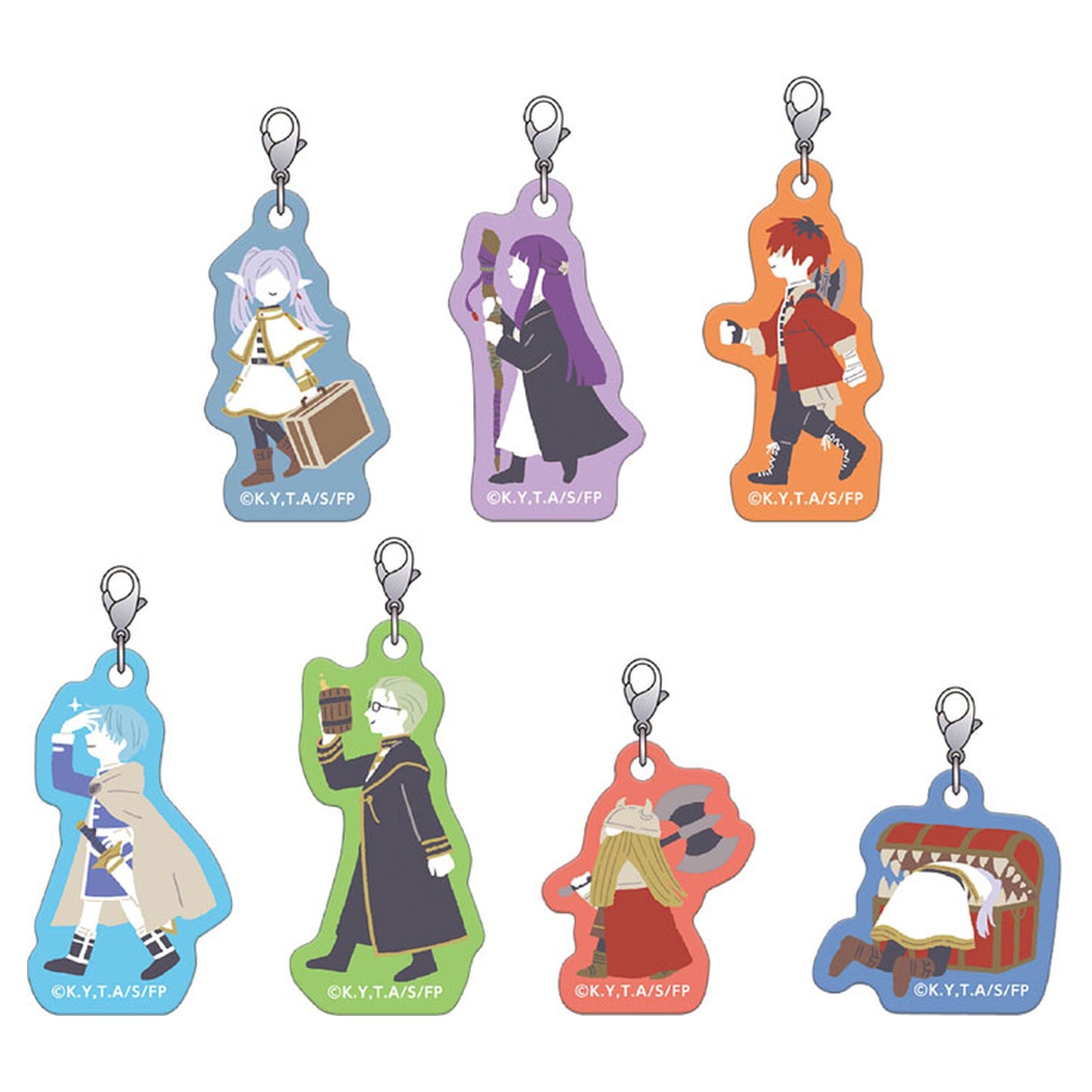 Frieren: Beyond Journey's End Yuru Palette Acrylic Charm Collection 7Pack BOX - Image 1
