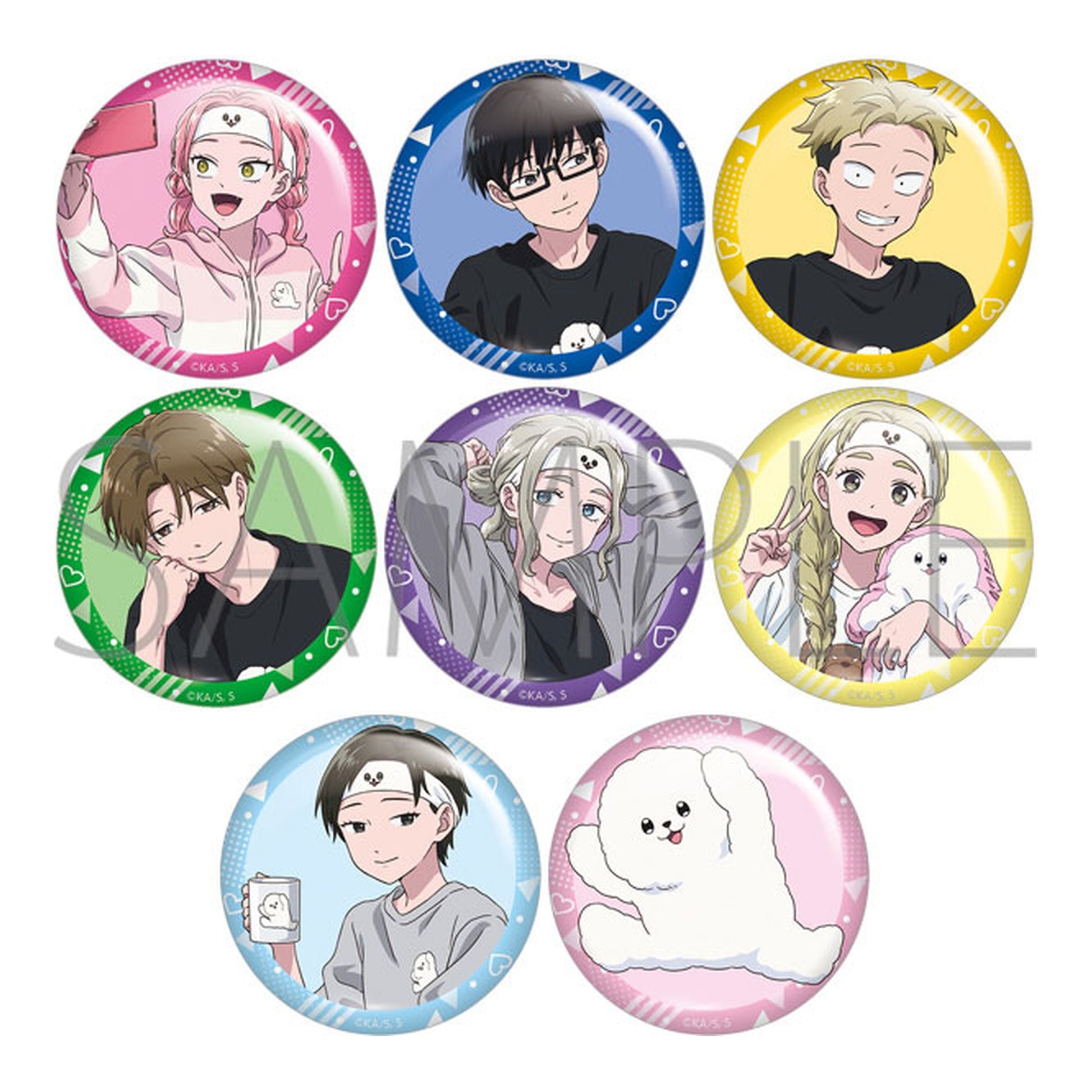 You and I are Polar Opposites Chara Badge Collection 8Pack BOX - Image 1