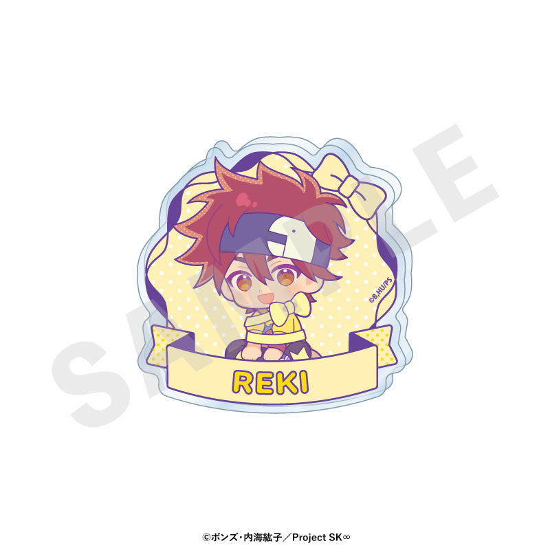 SK8 the Infinity Mini Chara Ribbon Series Trading Name Badge 8Item Set - Image 2