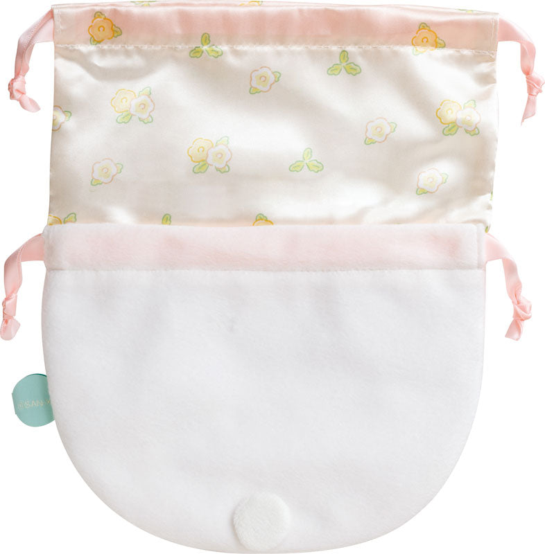 Sumikko Gurashi Tanuki no Manmaru Restaurant Plush 2WAY Drawstring Bag Shirokuma - Image 2