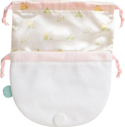 Sumikko Gurashi Tanuki no Manmaru Restaurant Plush 2WAY Drawstring Bag Shirokuma - Image 2