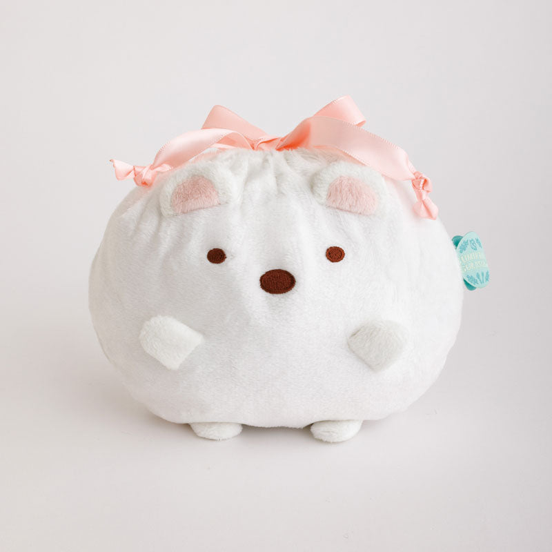 Sumikko Gurashi Tanuki no Manmaru Restaurant Plush 2WAY Drawstring Bag Shirokuma - Image 4