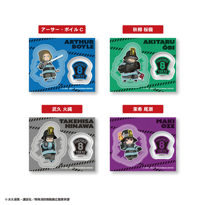 Enen no Shouboutai Vol.2 Nikoichi! Clear Sticker Gum 20Pack BOX (CANDY TOY) - Image 4
