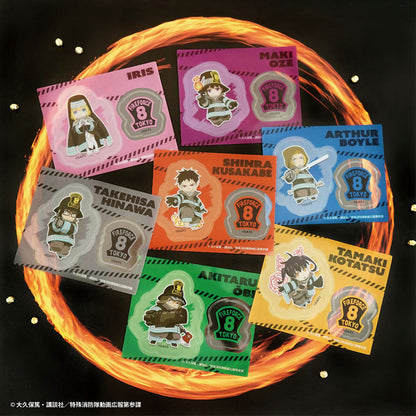 Enen no Shouboutai Vol.2 Nikoichi! Clear Sticker Gum 20Pack BOX (CANDY TOY) - Image 8
