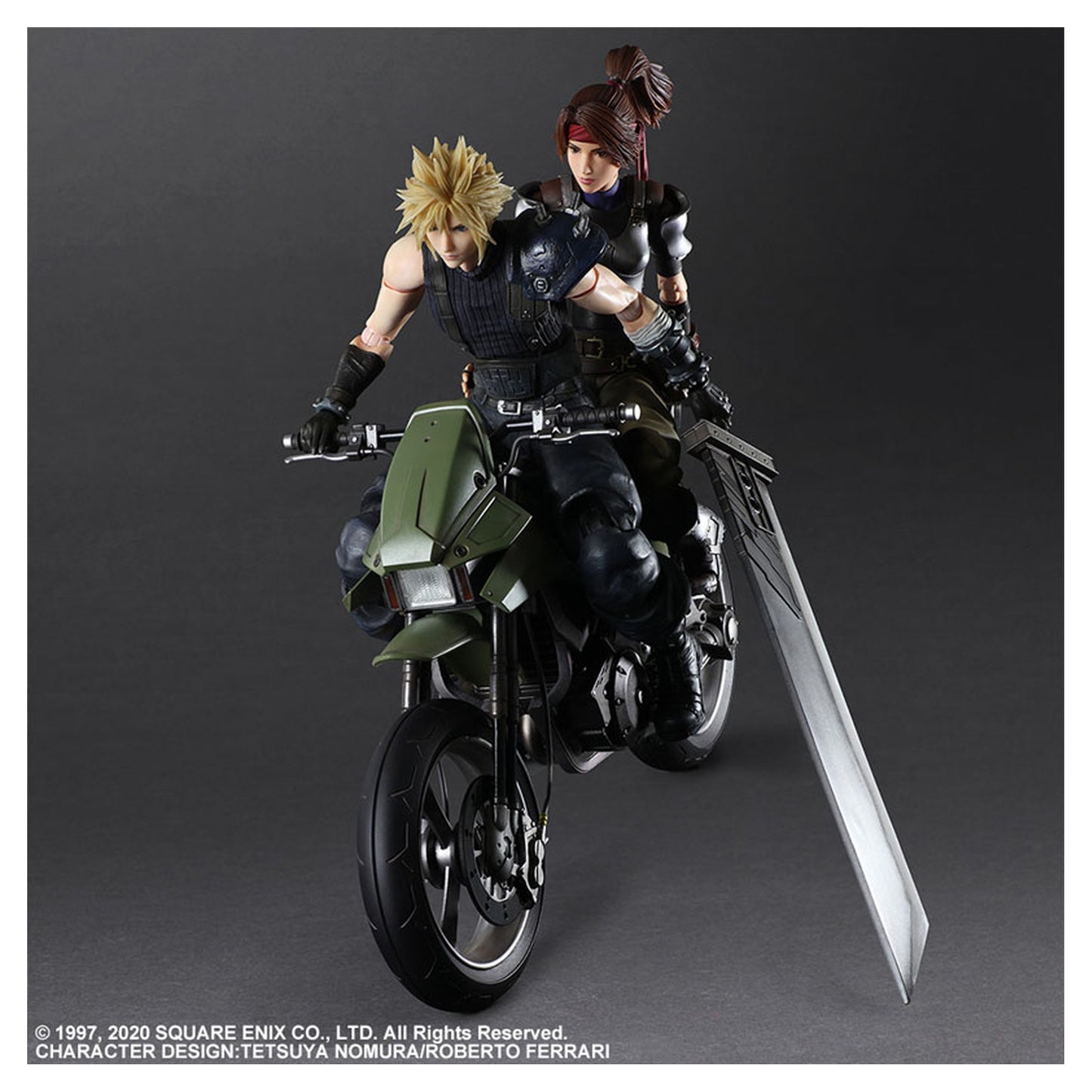 Final Fantasy VII Remake PLAY ARTS Kai Jessie, Cloud & Bike SET - Image 1