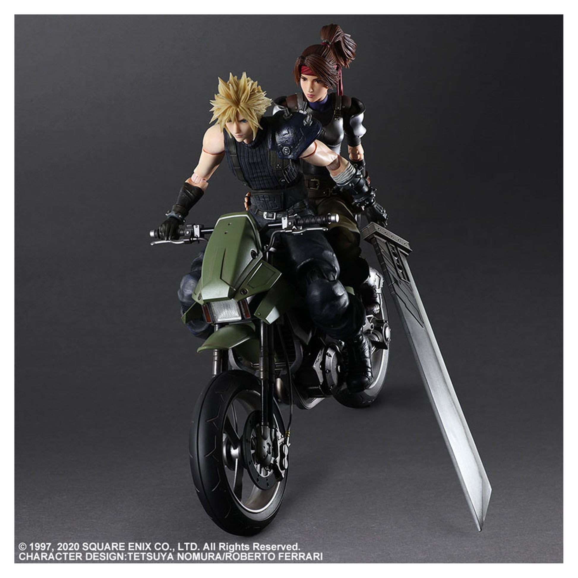 Final Fantasy VII Remake PLAY ARTS Kai Jessie, Cloud & Bike SET - Image 1