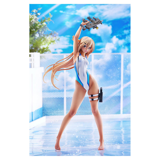 ARMS NOTE Kouhai-chan of the Swimming Club Blue Line Swimsuit Ver. 1/7 Figure - Image 1