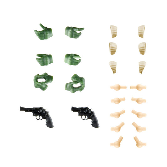 LittleArmory Sousai Shojo Teien Tactical Glove 2 Revolver Set (Green) - Image 1