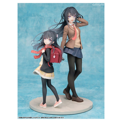 KDcolle Rascal Does Not Dream of a Knapsack Kid Mai Sakurajima Graduation Ver. & Knapsack Kid KADOKAWA Set Figure - Image 1