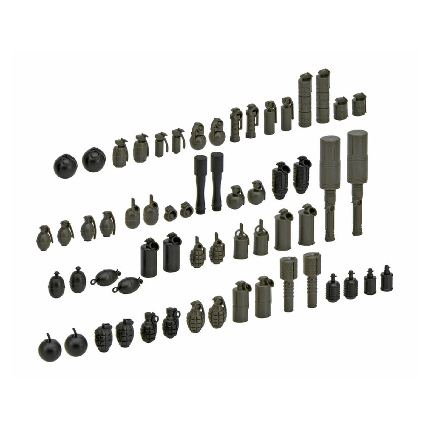 LittleArmory [LD046] Hand Grenade Set 1/12 Plastic Model - Image 1