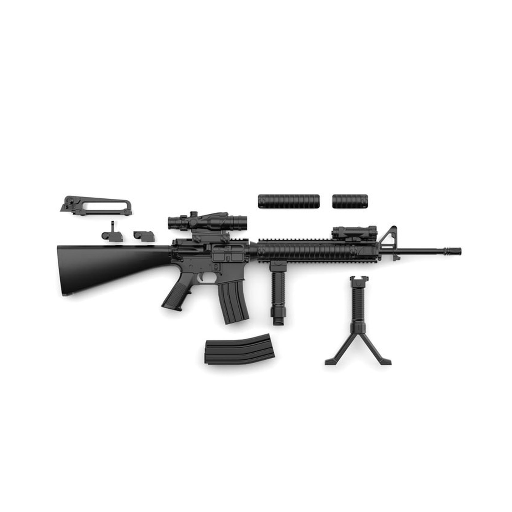LittleArmory M16A4 Type 1/12 Plastic Model - Image 1