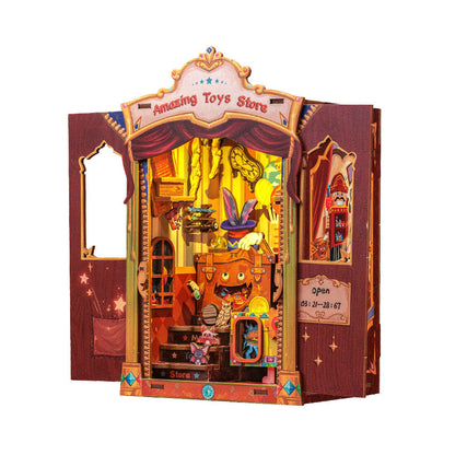 CuteBee Amazing Toys Store Wooden Handmade DIY Doll House Book Shelf Kit - Image 1