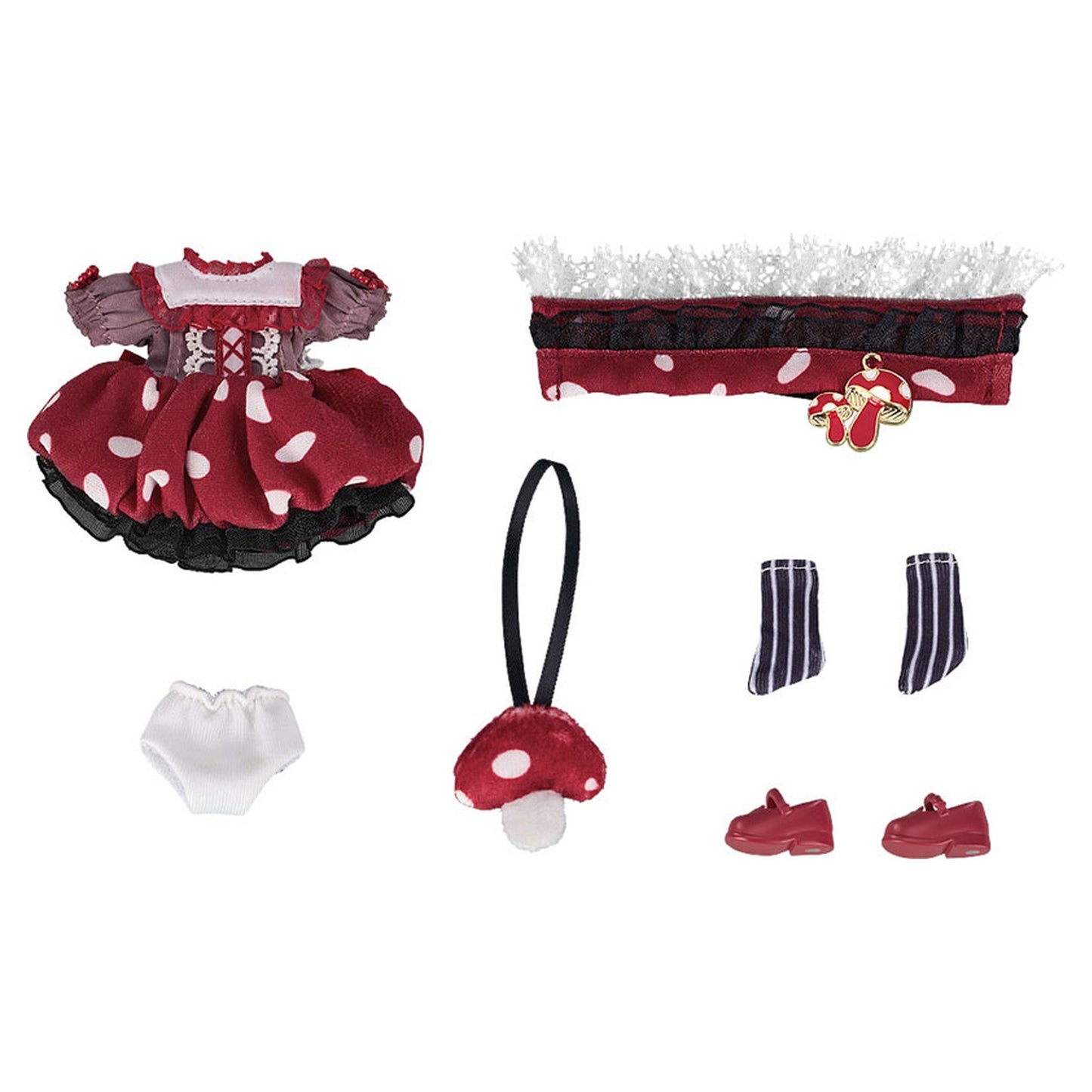 Nendoroid Doll Outfit Set: Mushroom - Girl (Red) - Image 1