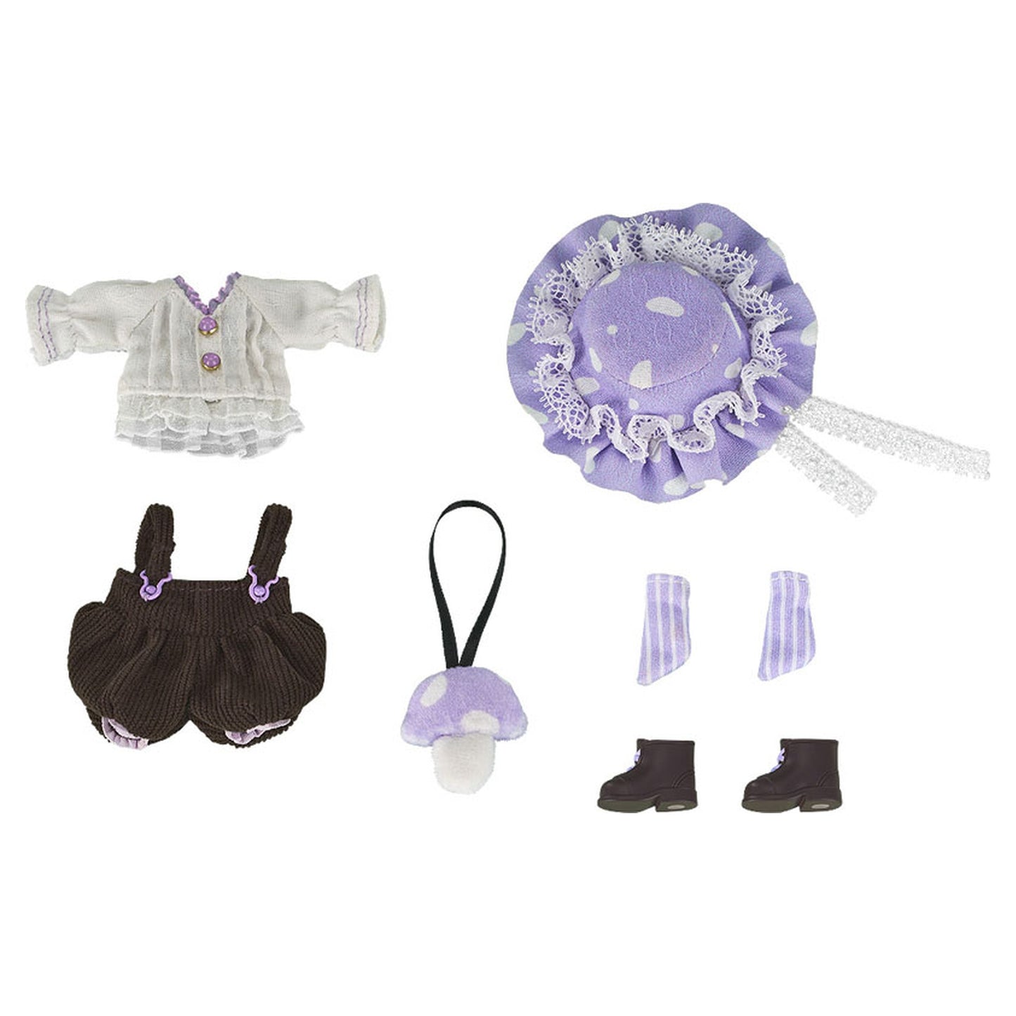 Nendoroid Doll Outfit Set: Mushroom - Boy (Purple) - Image 1
